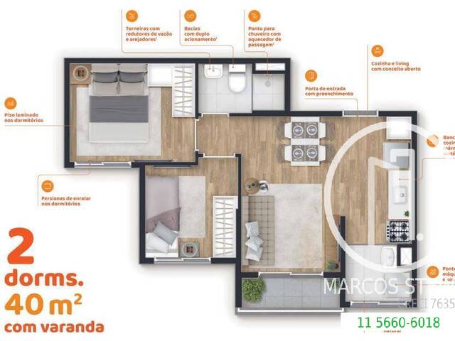 #1G638ML - Apartamento para Comprar em São Paulo - SP - 2