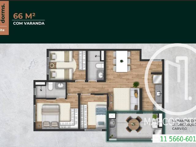#12J2N9B - Apartamento para Comprar em São Paulo - SP - 2