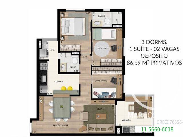 #Q4N9B - Apartamento para Comprar em São Paulo - SP - 2
